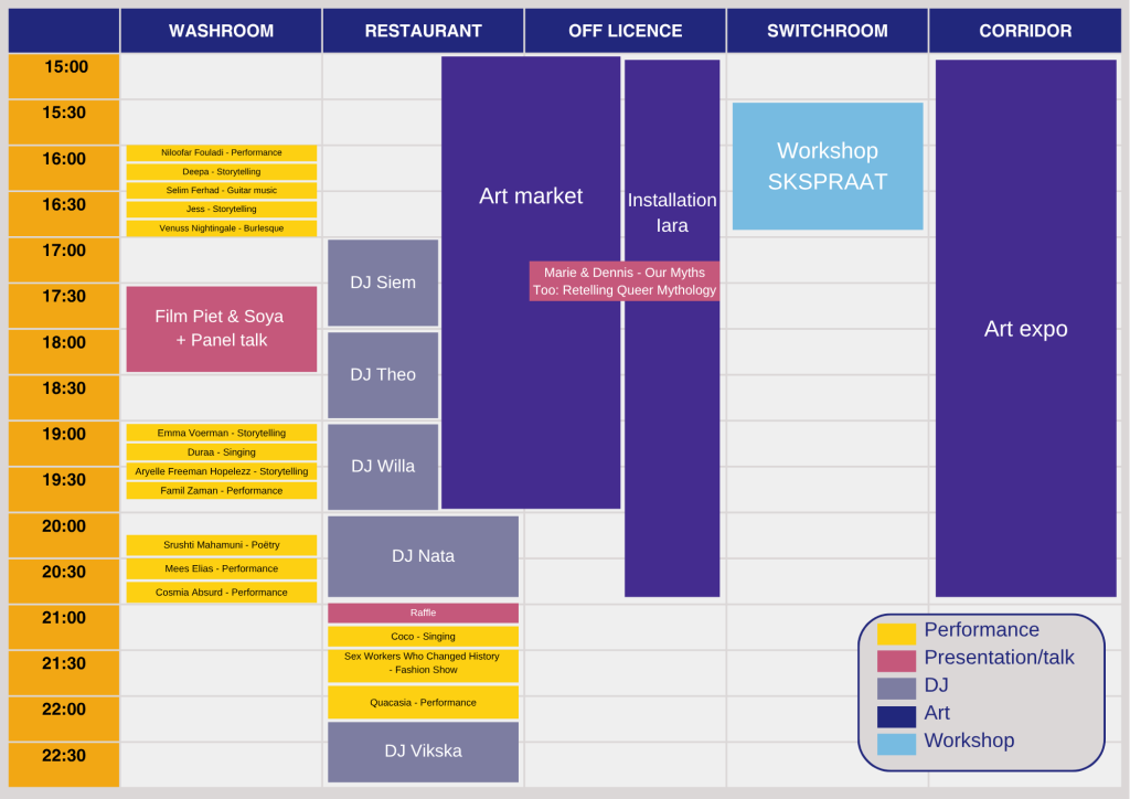 Timetable | Viva La Vulva Festival