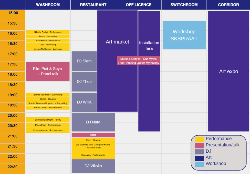 Timetable | Viva La Vulva Festival